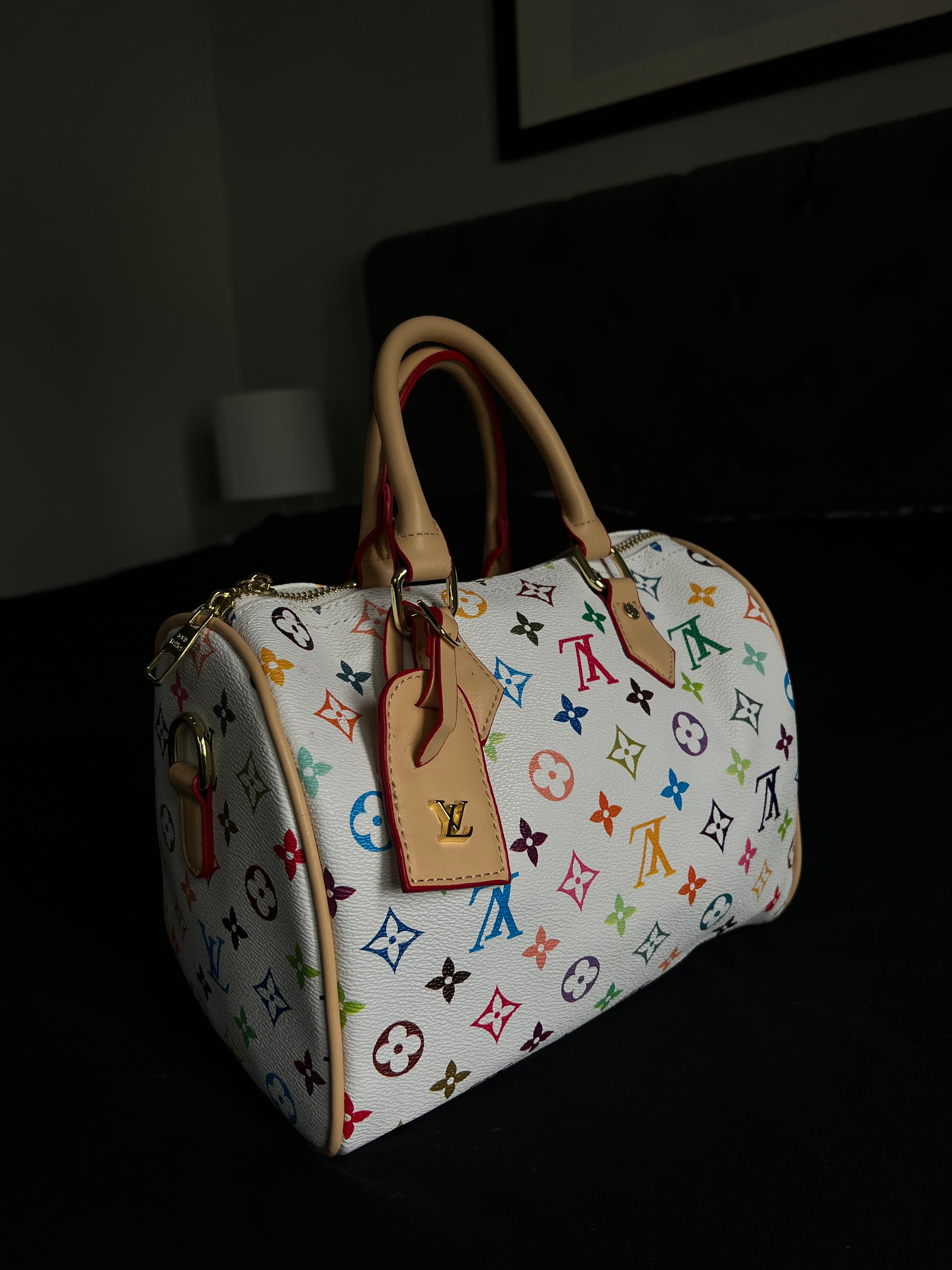 LV blanco inspired handbag
