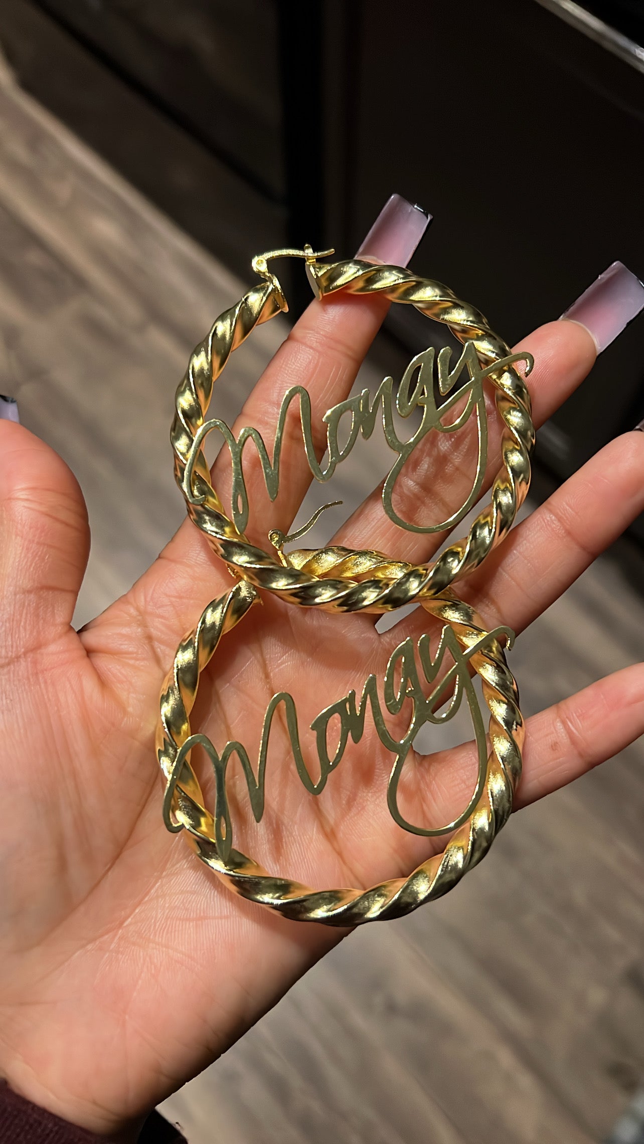 CUSTOM NAME HOOPS