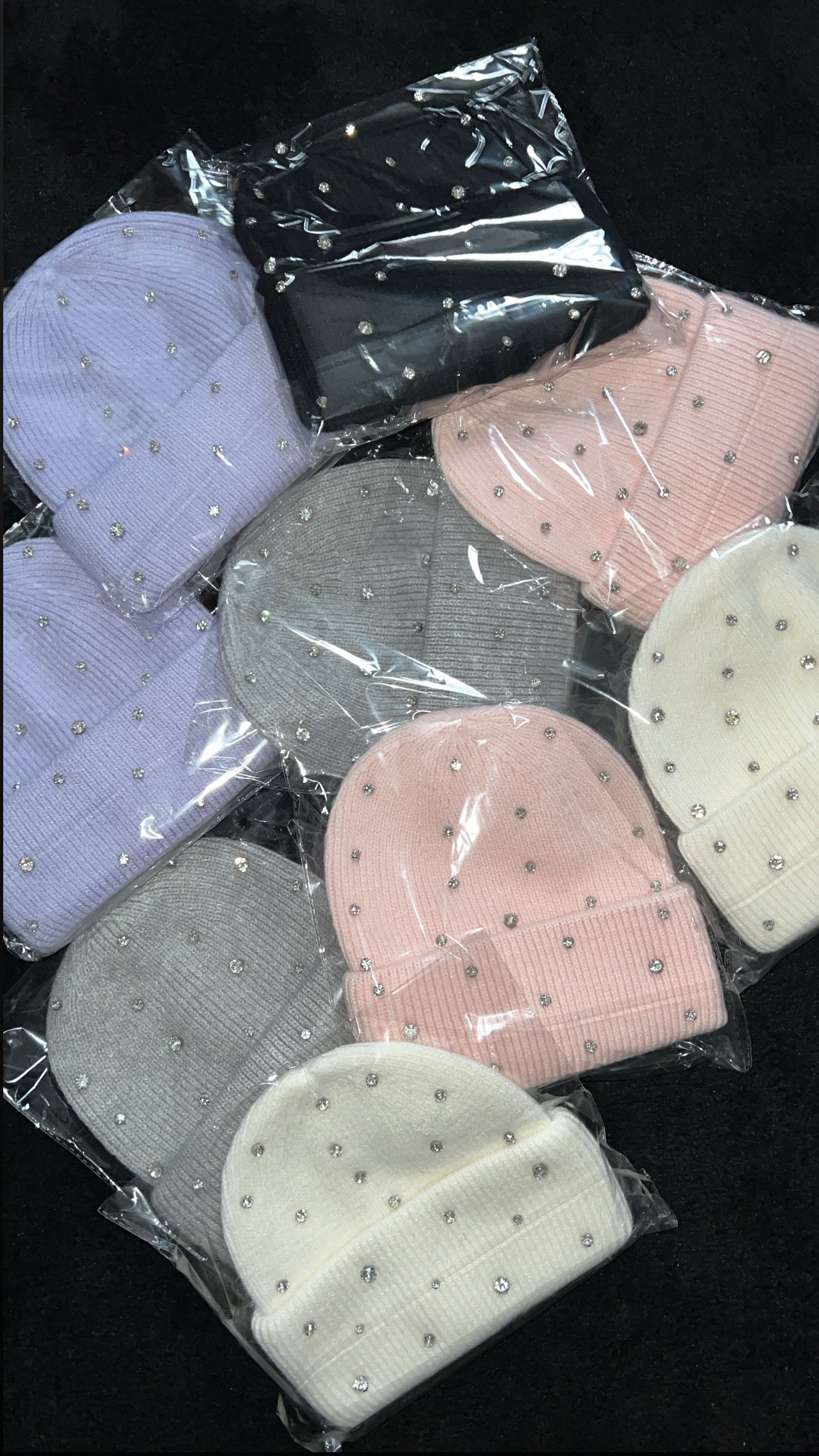 Rhinestone beanie