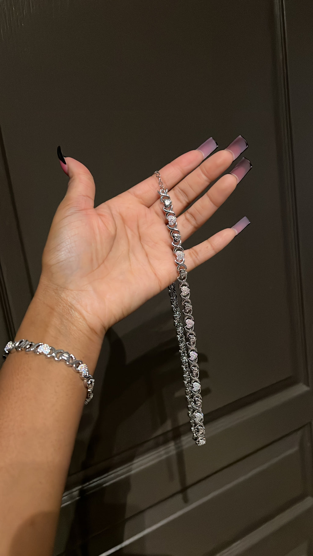 XOXO PENDANT NECKLACE & BRACELET SET