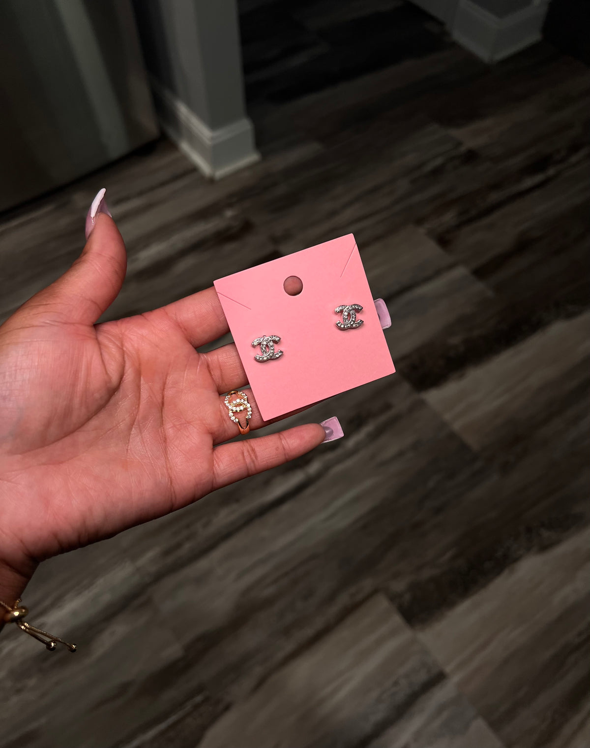 Silver mini studs