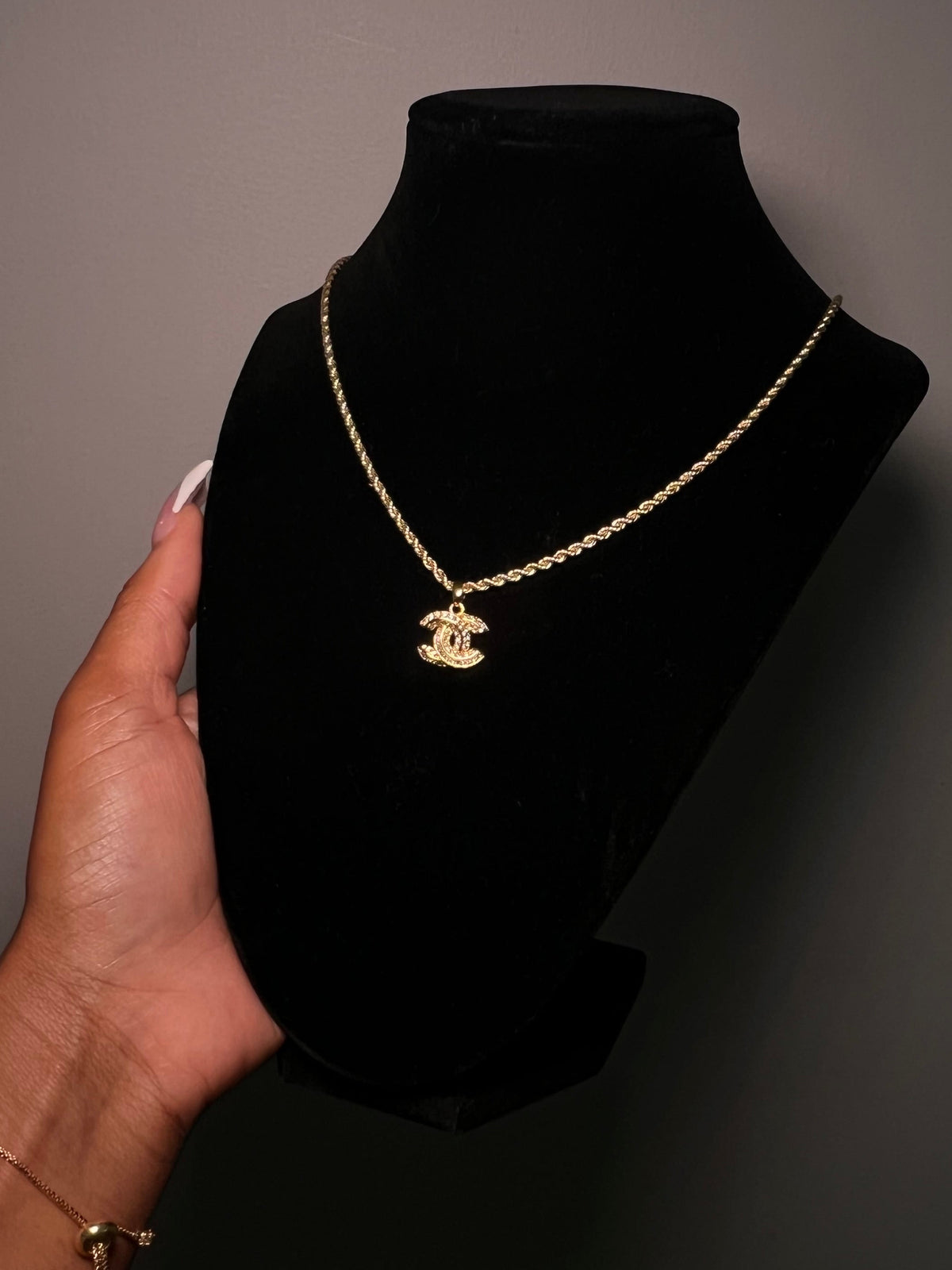 Bamboo pendant necklace