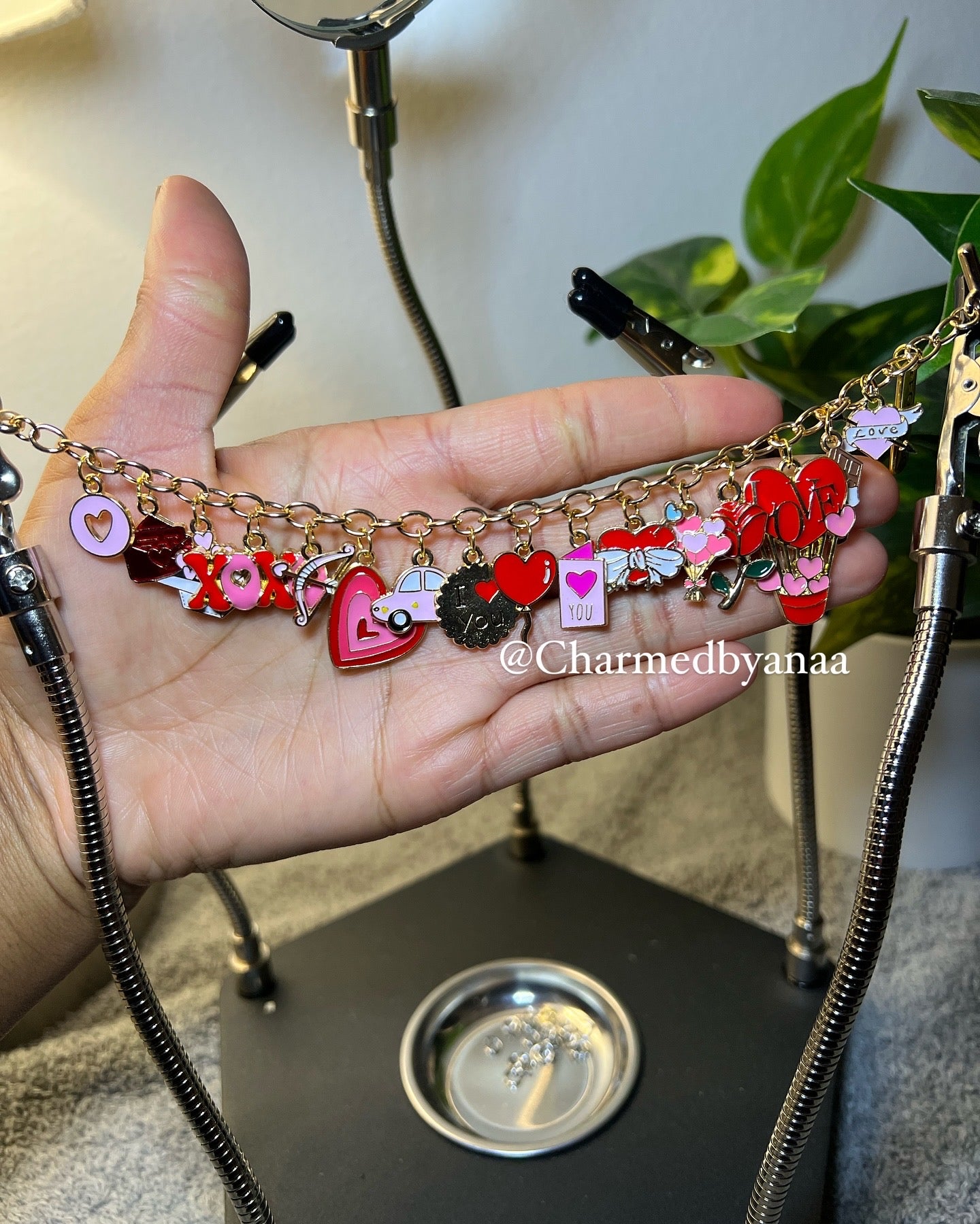 Valentine’s charm bracelet