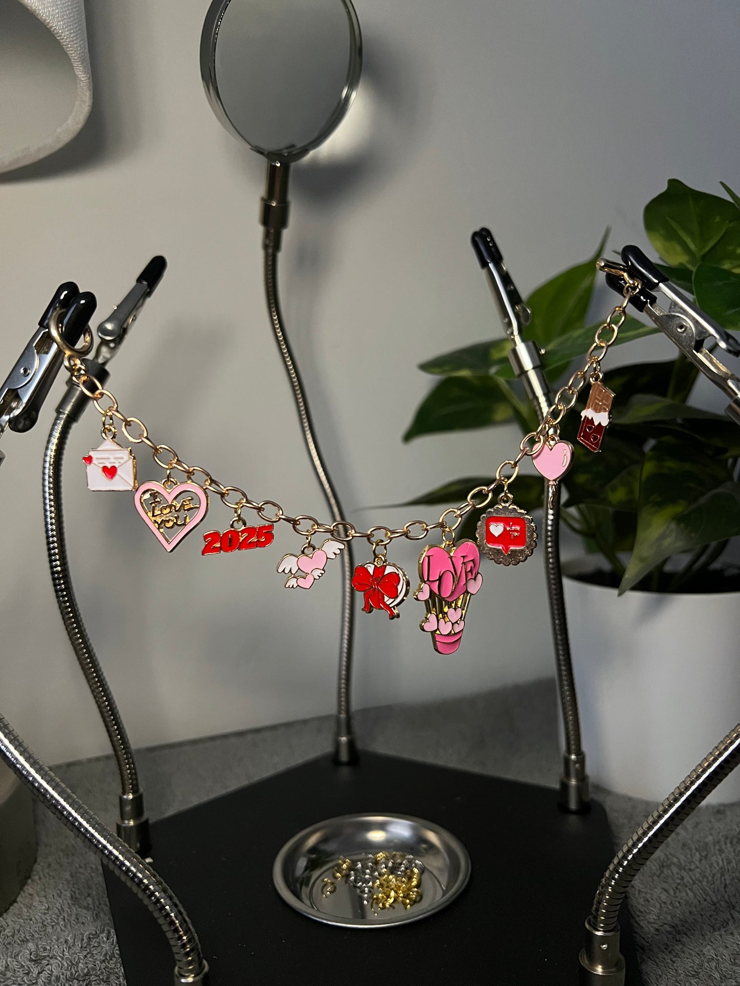 Valentine’s charm bracelet