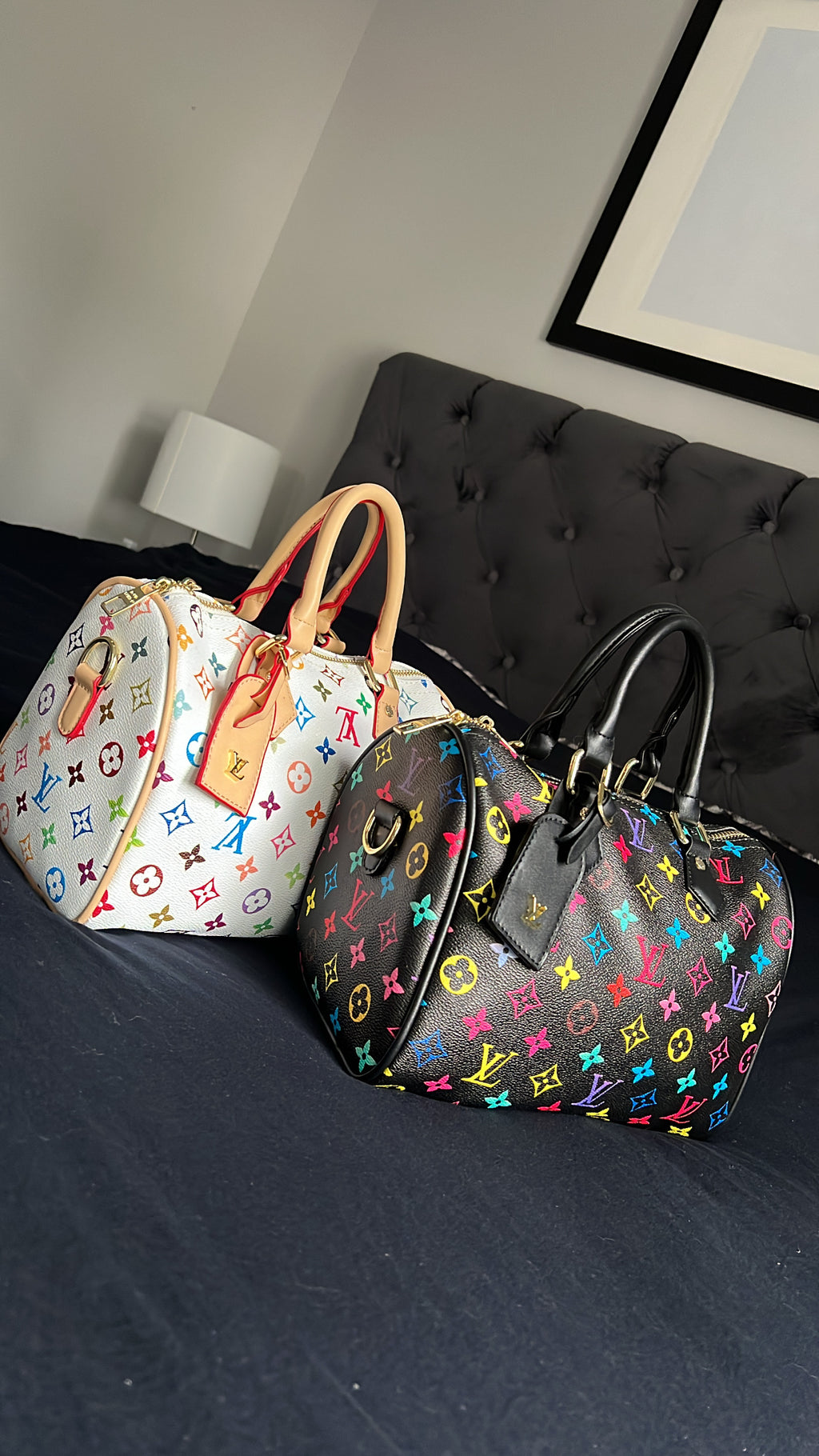 LV blanco inspired handbag