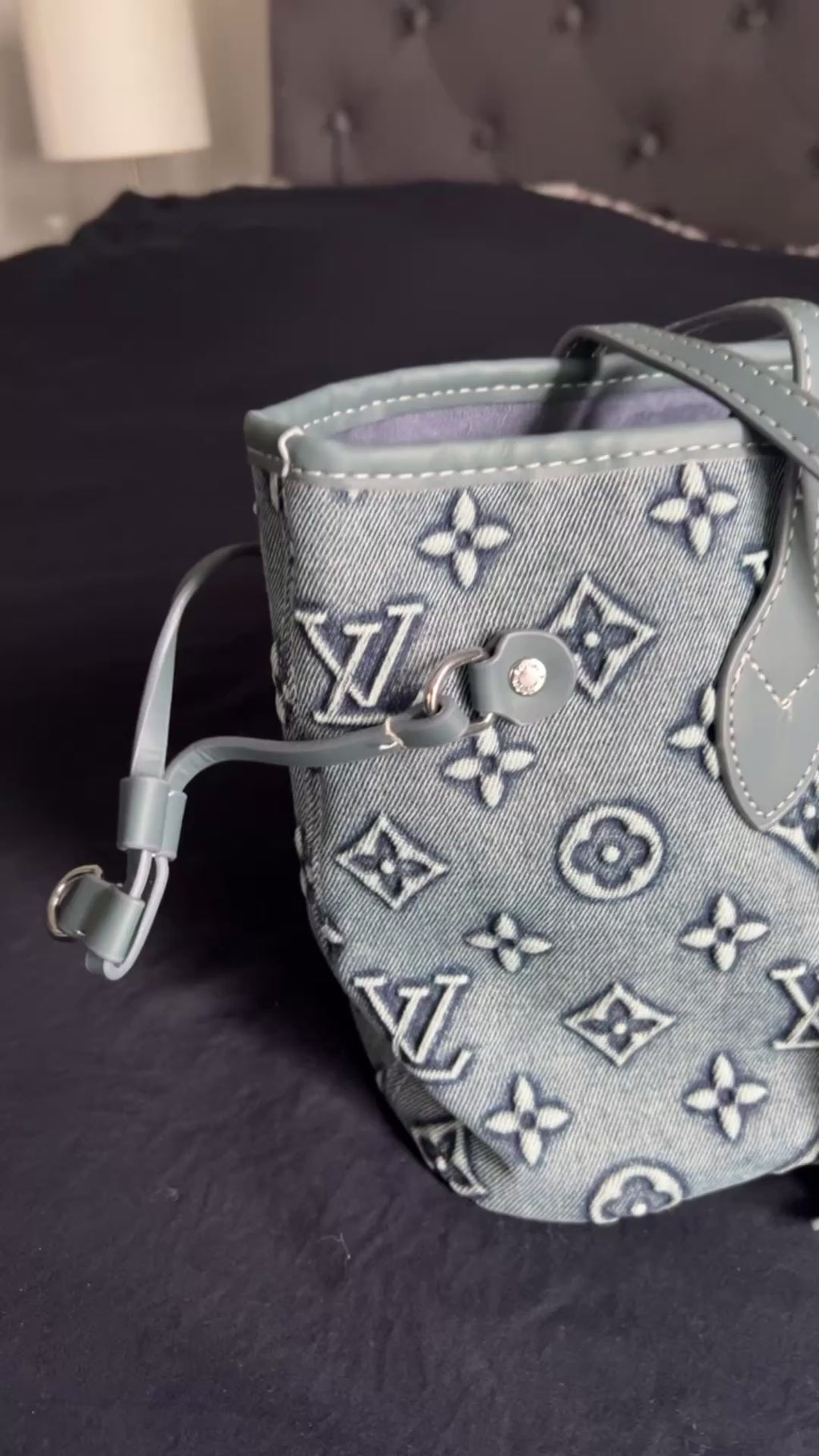 Denim LV inspired totebag