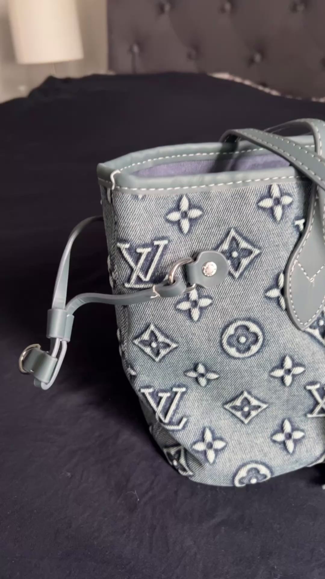 Denim LV inspired totebag